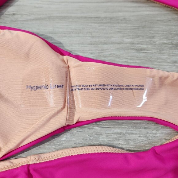 J. Crew Pink Curved Waist Cheeky Bikini Bottom New With Tags Womens Size XXL - Picture 8 of 16